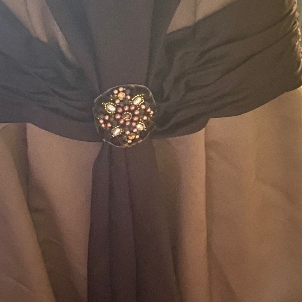 David’s Bridal Brown and Tan Prom/Bridesmaid Dress